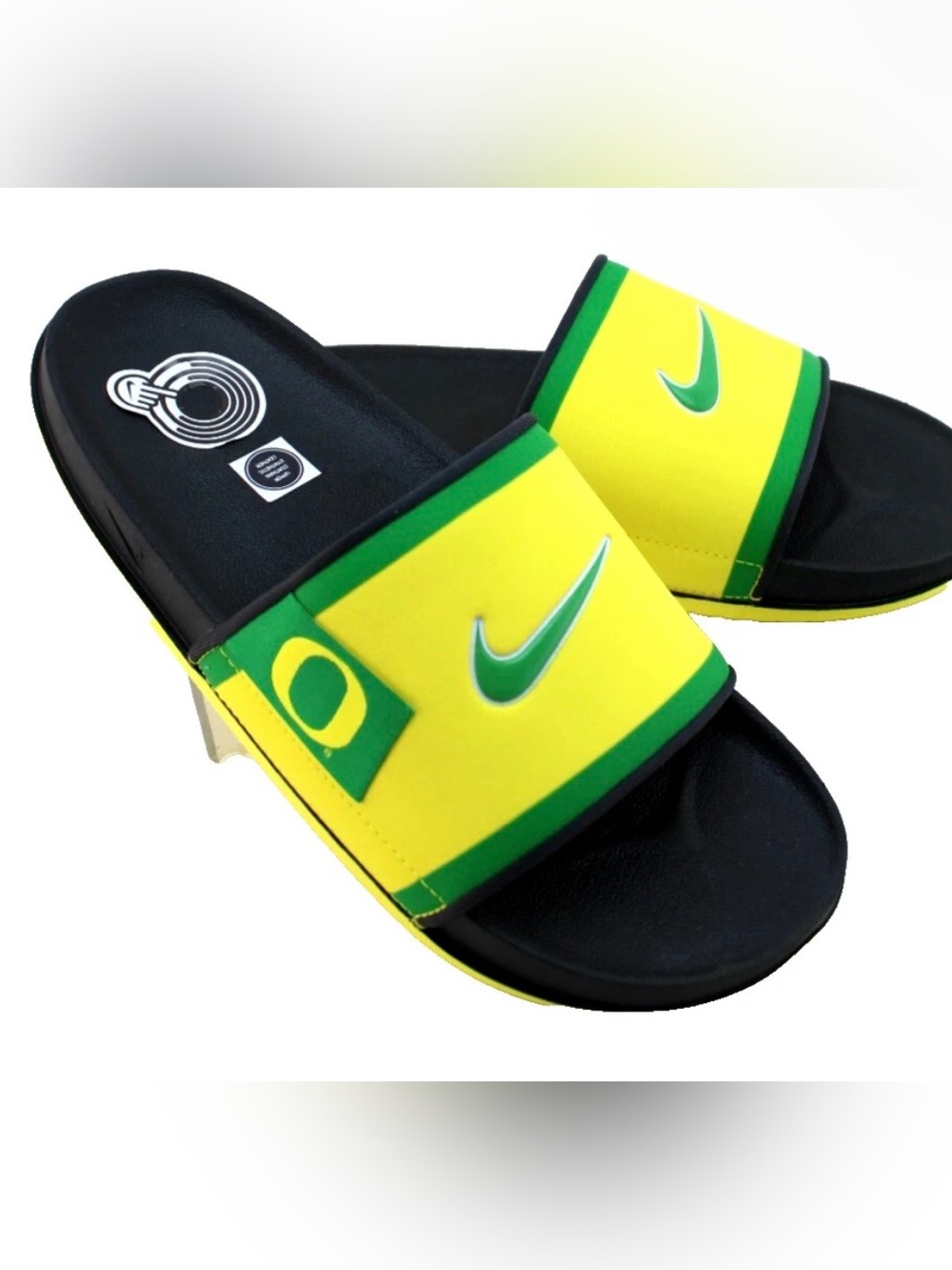 Oregon Nike Swoosh Slides